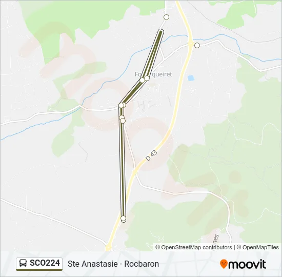 SCO224 Bus Line Map