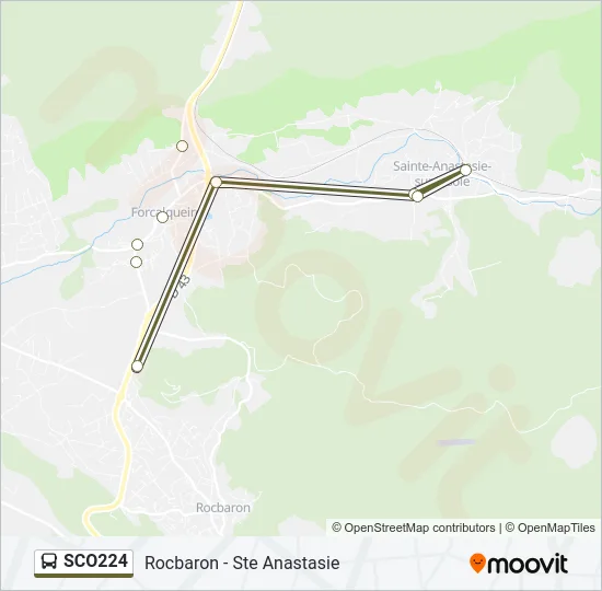 SCO224 Bus Line Map