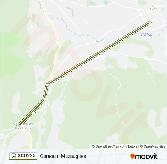SCO225 Bus Line Map