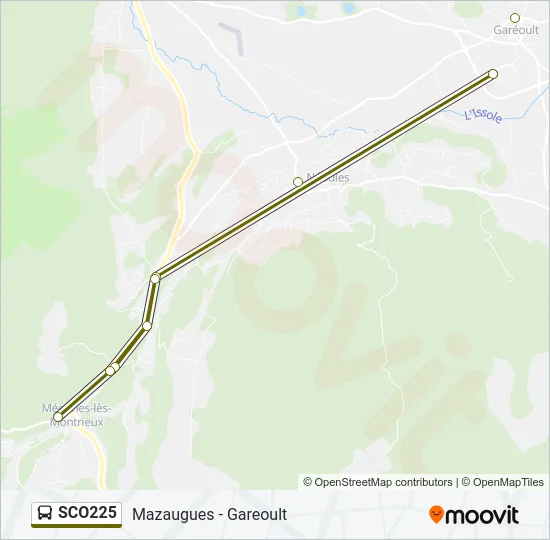 SCO225 Bus Line Map