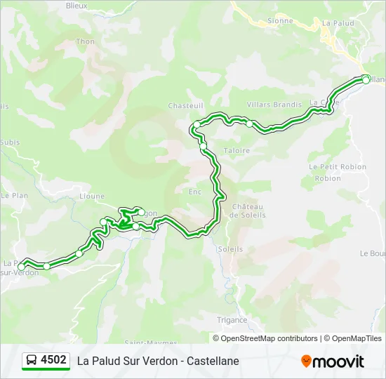 4502 Bus Line Map