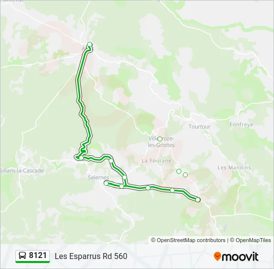8121 Bus Line Map