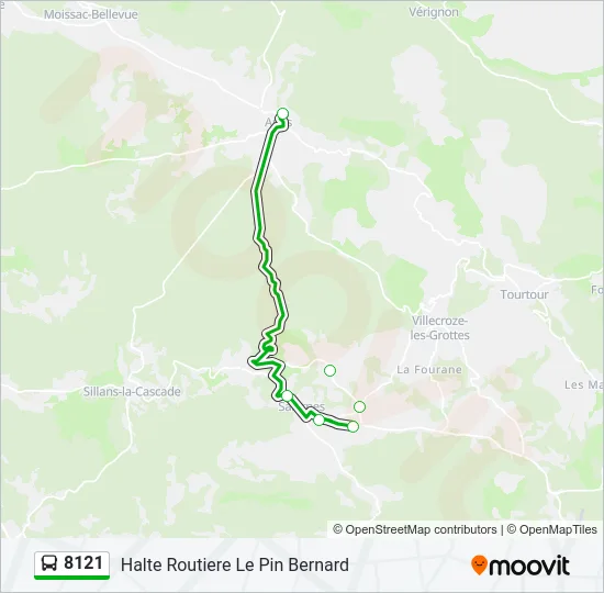 8121 Bus Line Map