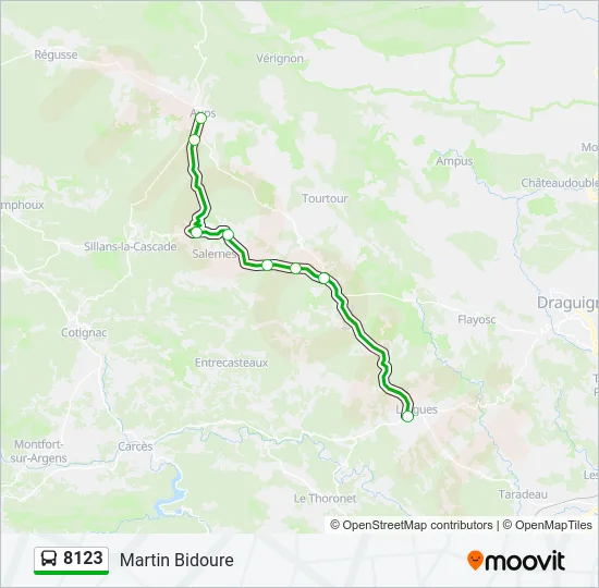 8123 Bus Line Map