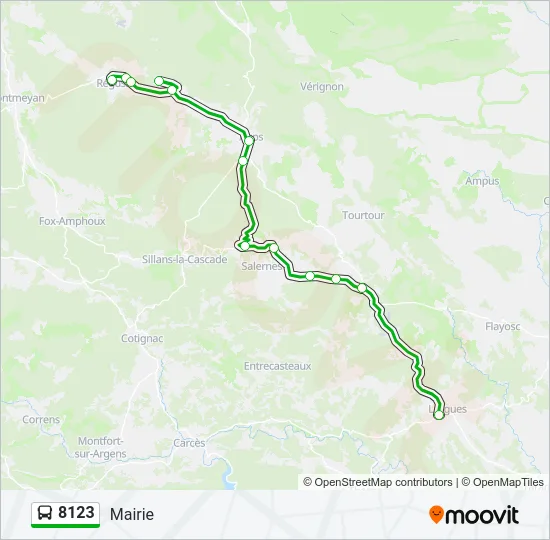 8123 Bus Line Map