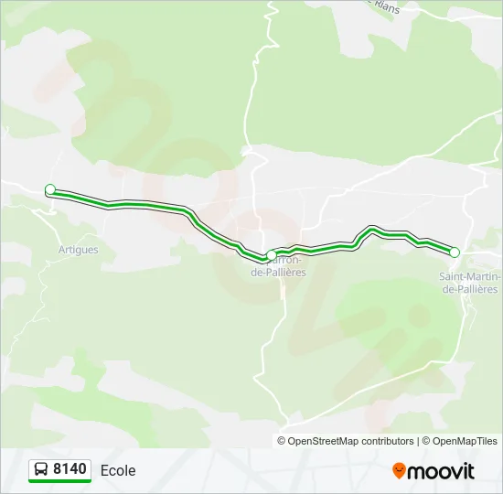 8140 Bus Line Map