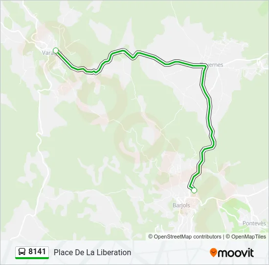 8141 Bus Line Map