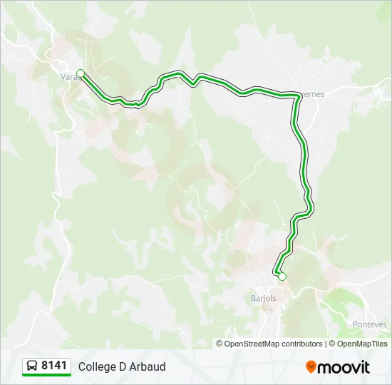 8141 Bus Line Map