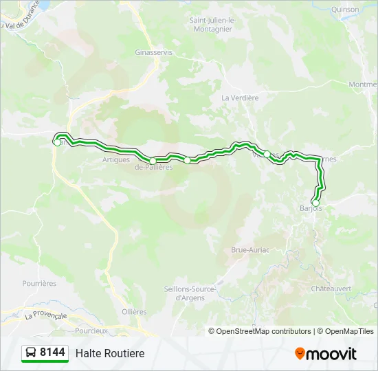 8144 Bus Line Map