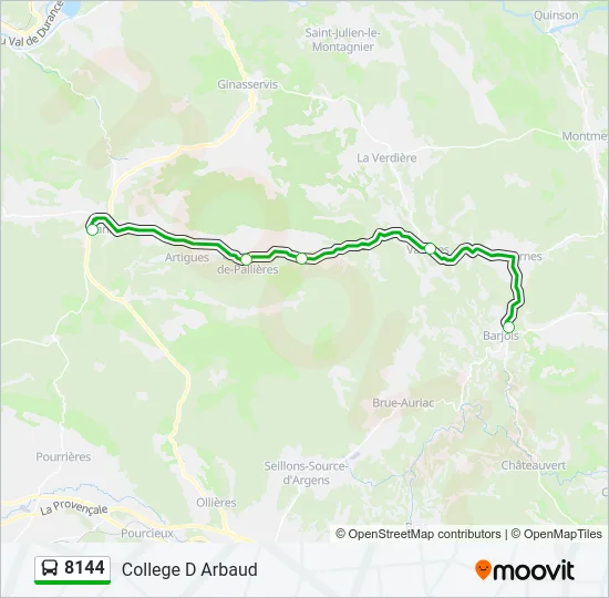 8144 Bus Line Map