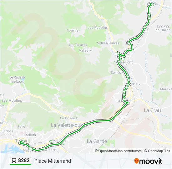 8282 Bus Line Map