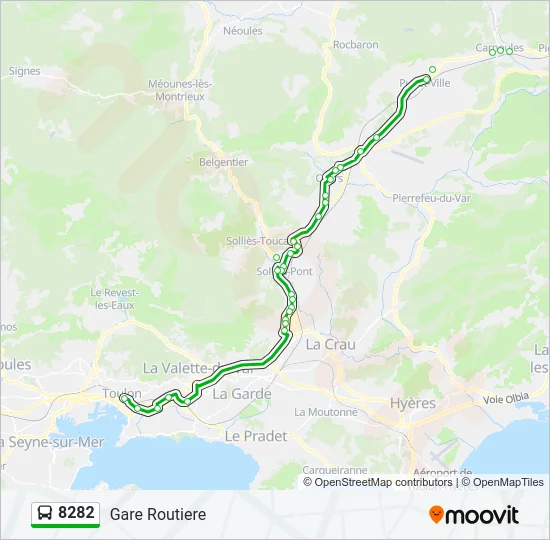 8282 Bus Line Map