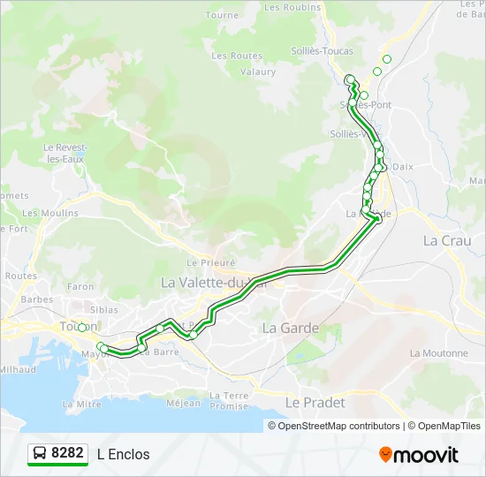 8282 Bus Line Map