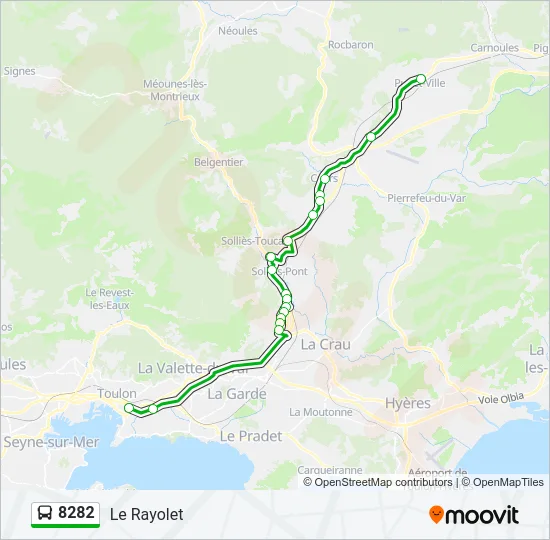 8282 Bus Line Map