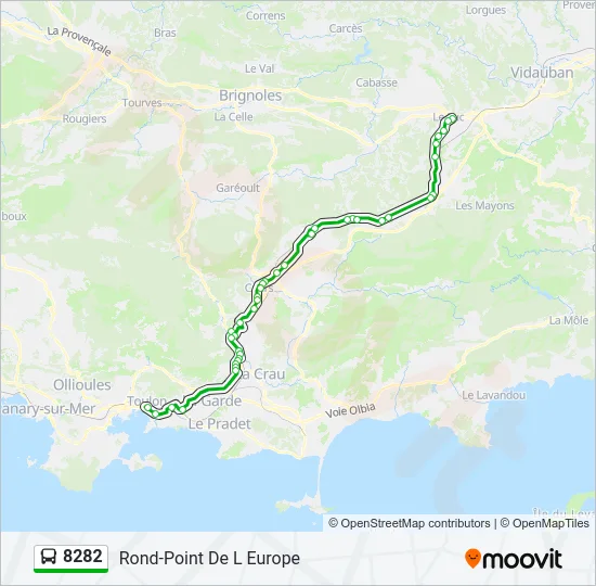 8282 Bus Line Map