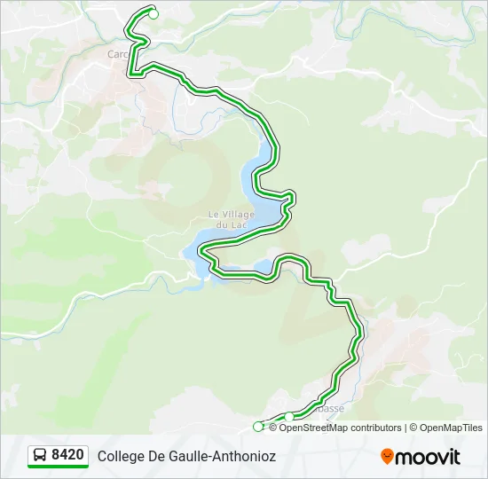 8420 Bus Line Map