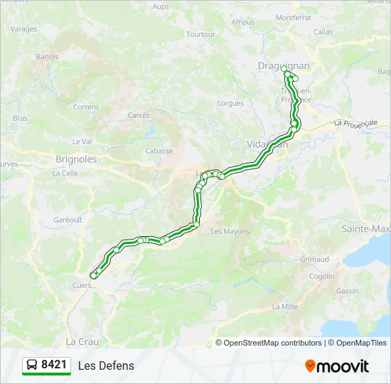 8421 Bus Line Map