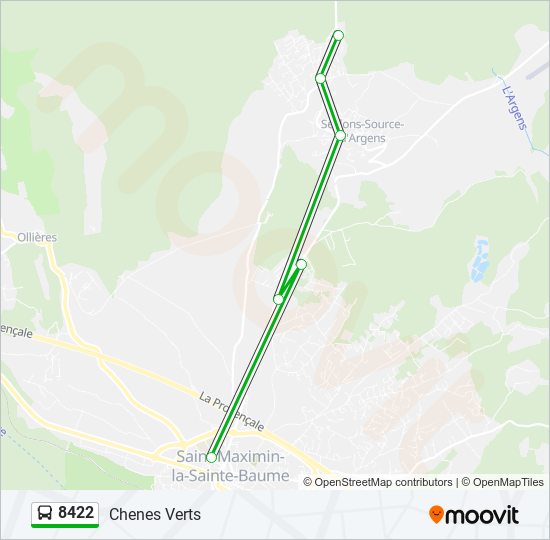 8422 bus Line Map