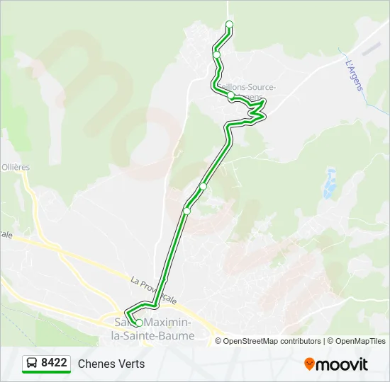 8422 Bus Line Map
