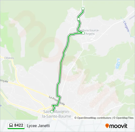 8422 Bus Line Map