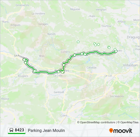 8423 Bus Line Map