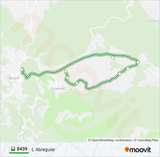 8439 bus Line Map