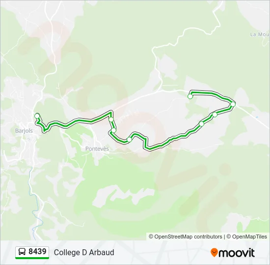 8439 Bus Line Map