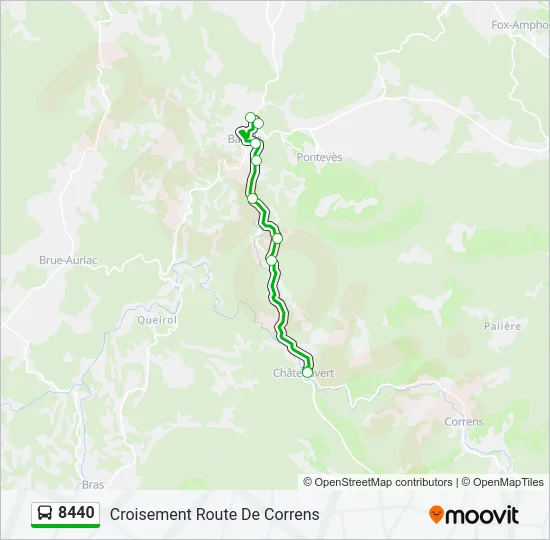 8440 Bus Line Map