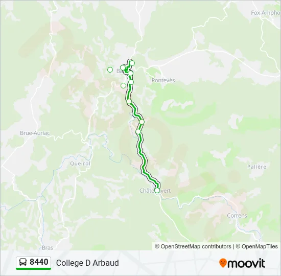 8440 Bus Line Map