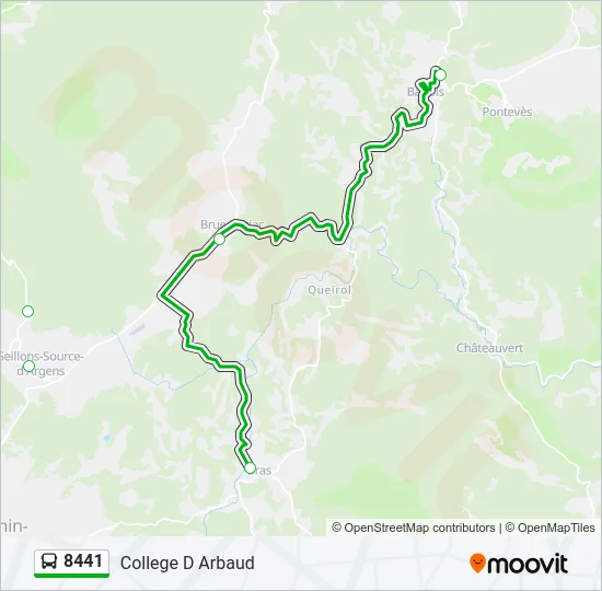 8441 Bus Line Map