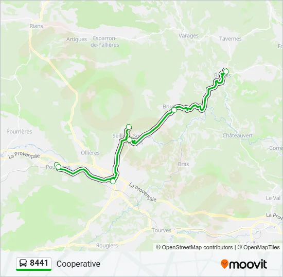 8441 Bus Line Map