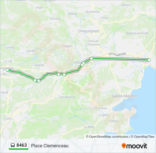 8463 Bus Line Map