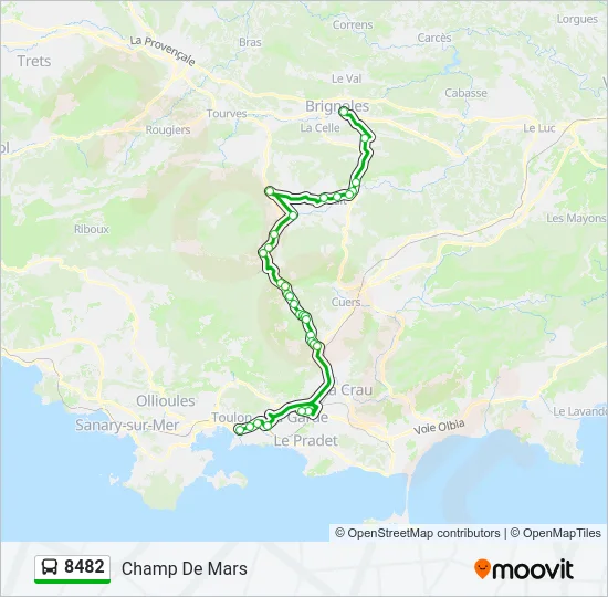 8482 Bus Line Map