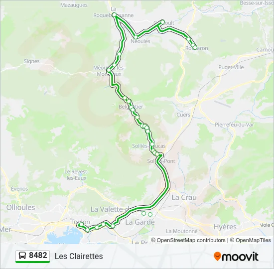 8482 Bus Line Map