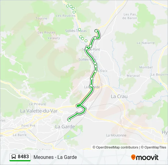 8483 Bus Line Map
