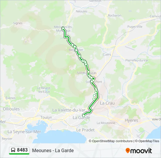 8483 Bus Line Map