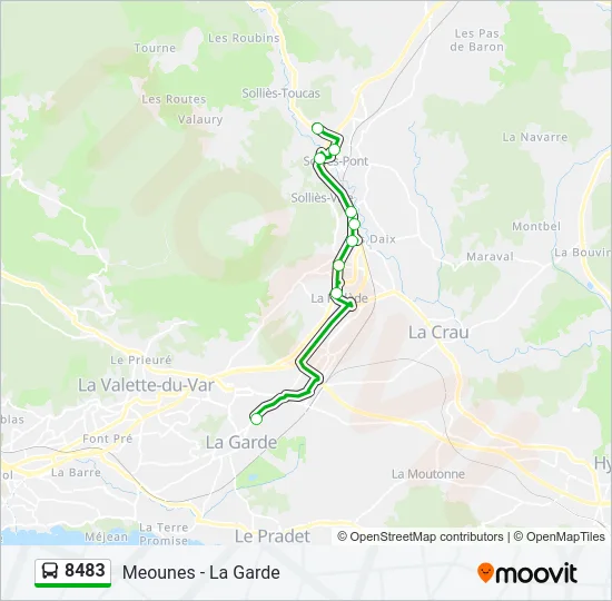8483 Bus Line Map