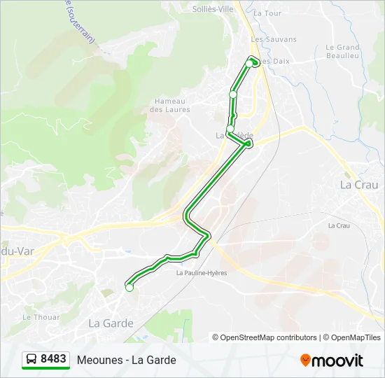 8483 Bus Line Map