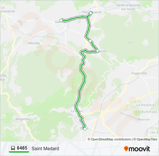 8485 Bus Line Map