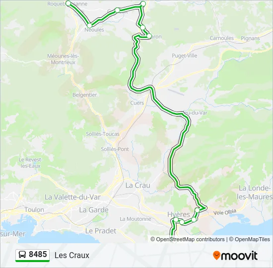 8485 Bus Line Map