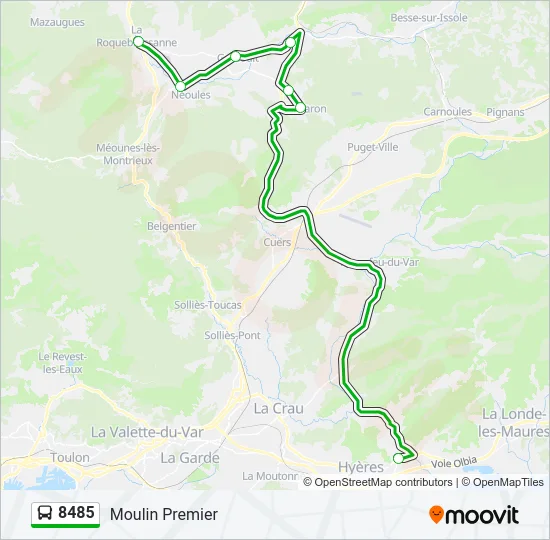 8485 Bus Line Map