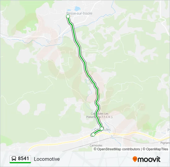 8541 Bus Line Map