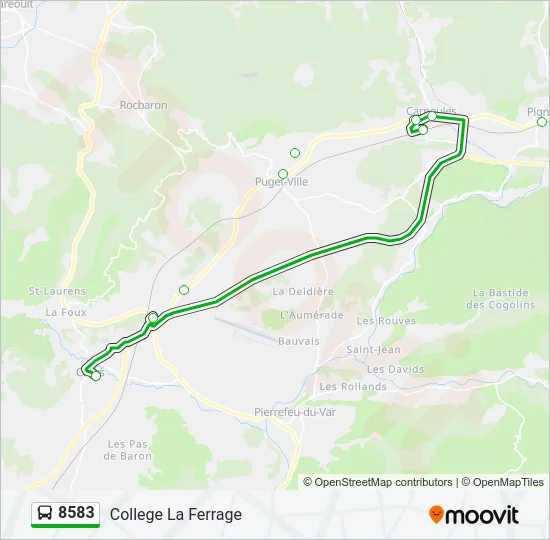 8583 Bus Line Map