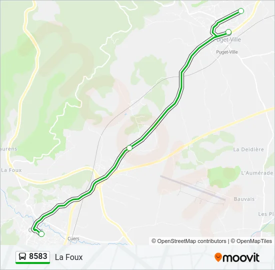 8583 Bus Line Map