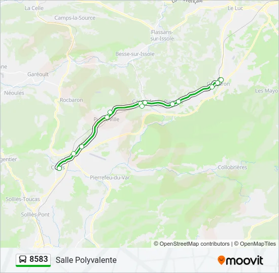 8583 Bus Line Map