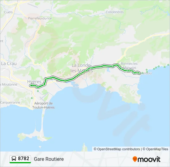 8782 Bus Line Map