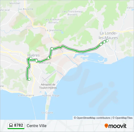 8782 Bus Line Map