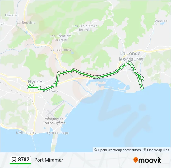 8782 Bus Line Map