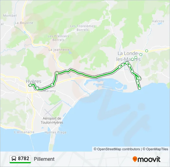 8782 Bus Line Map