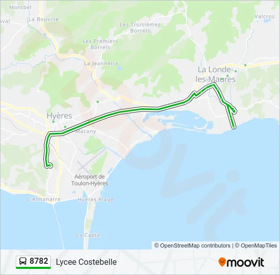 8782 Bus Line Map